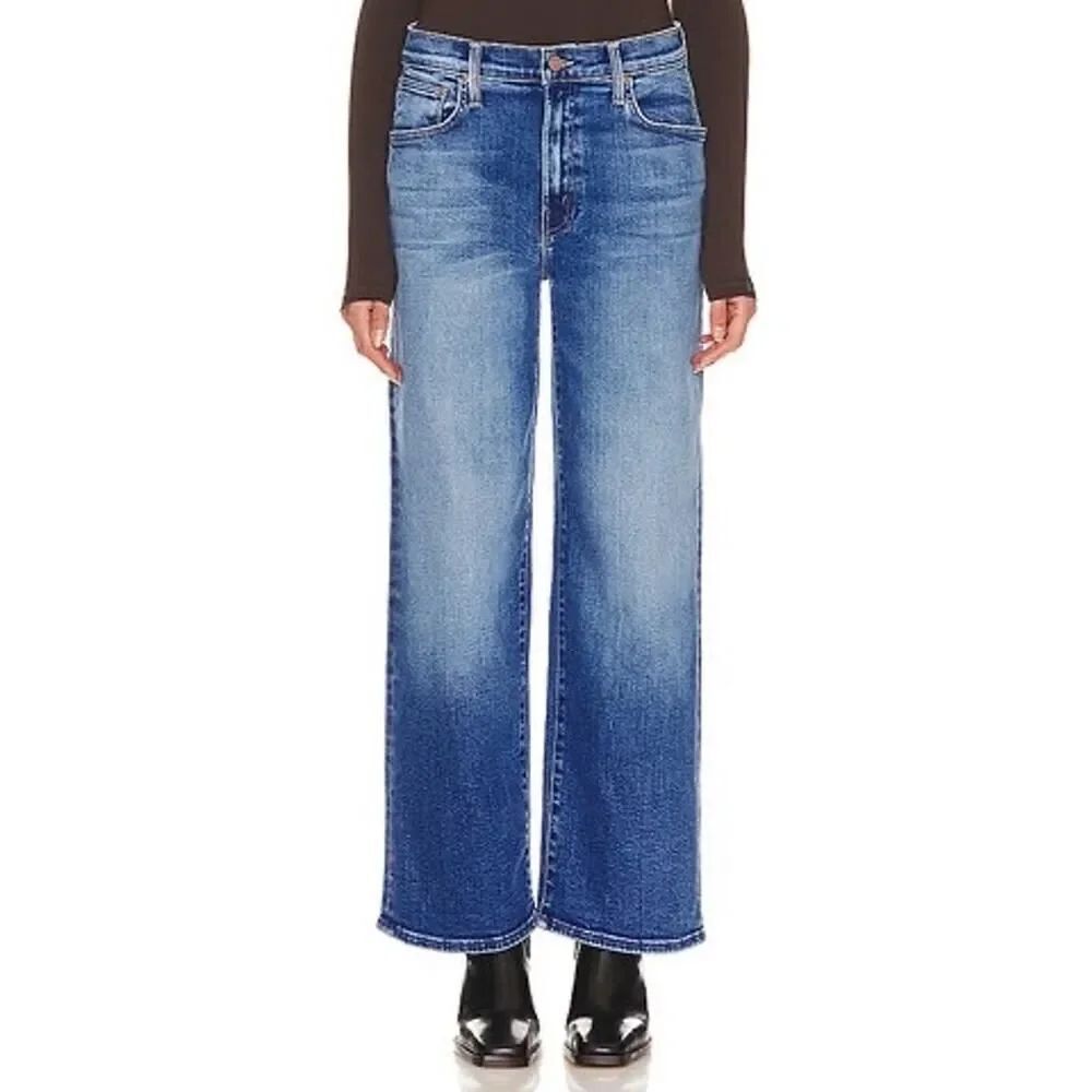 Mother DODGER ANKLE WIDE LEGS Jeans Work Hard Play Hard 32”